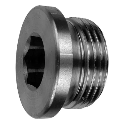 Пробка-заглушка М30х2 DIN 908 с внутренним шестигранником и фланцем